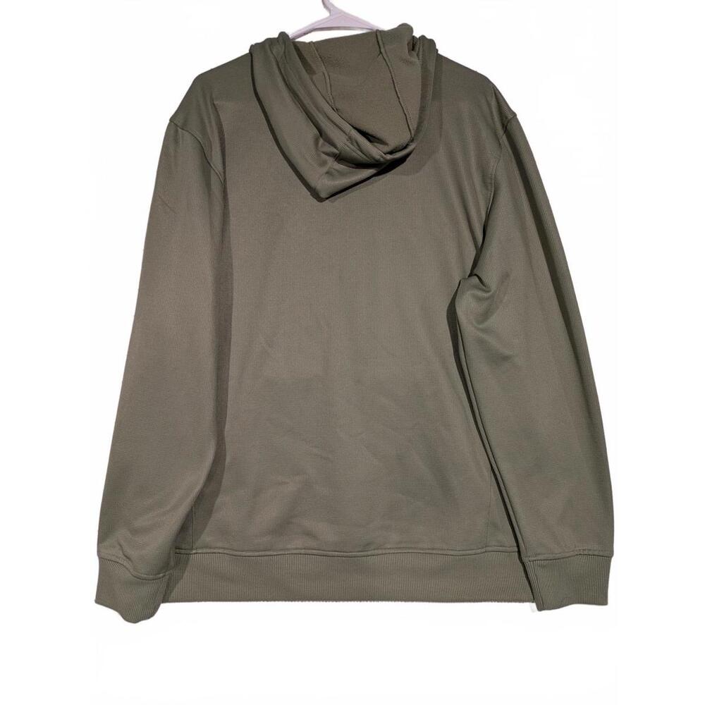 Russell Solid Waffle Texture Pullover Hoodie Kang… - image 3